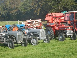 Vintage tractor and Thresher at County Armagh Vintage Vehicle Club Vintage Rally 2016