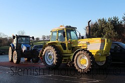 Tractor at Ballynure Christmas Run 2021