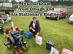Ivan Graham and his Vintage Stationary Engines at Maghera Vintage Rally and Family Fun Day 2023