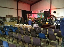 Entertainment Shed at McKibben Vintage Rally & Threshing Day 2023
