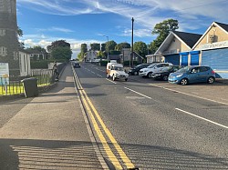 Vintage Car on Road Run at Portglenone District LOL No 7 Vintage Rally 2022 on Main Street