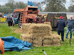 Vintage Thresher and Hay at Shane Castle Steam & Vintage Rally 2023